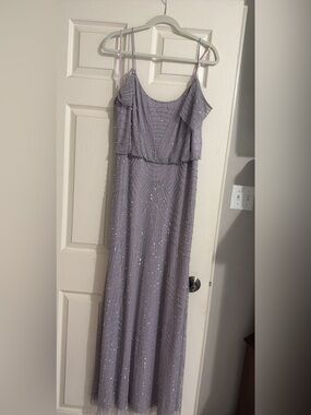 BHLDN Lavender Sequin Maxi Dress